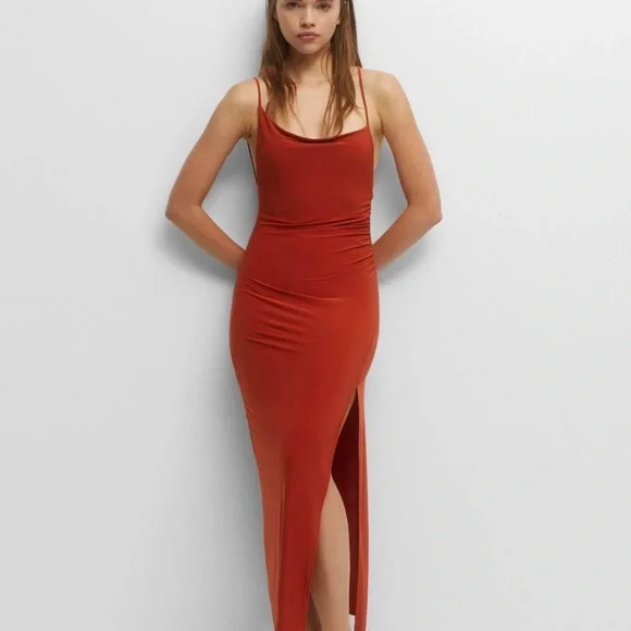 PULL & BEAR MIDI DRESS - Picture 2 of 5